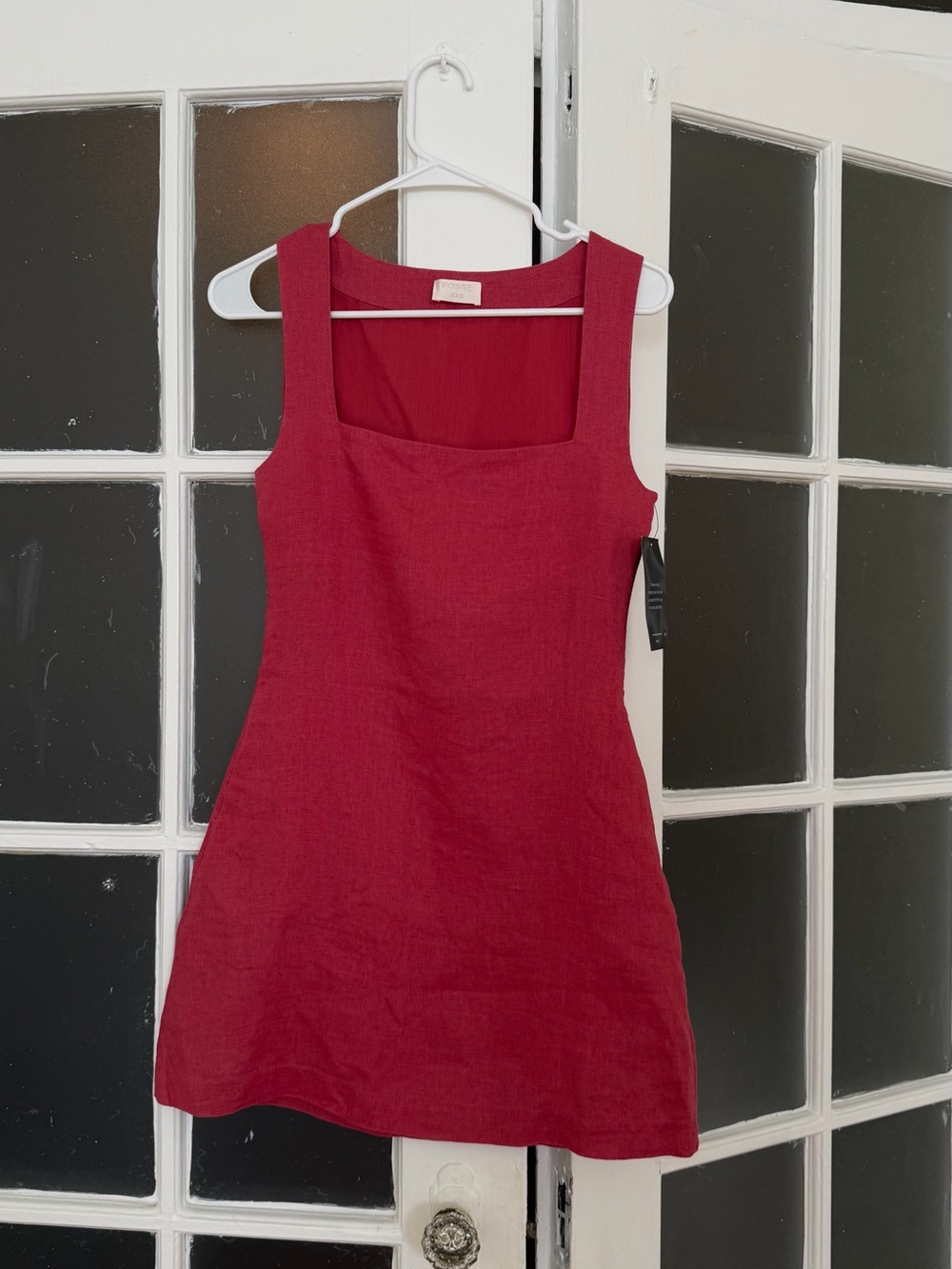 Posse Alice Square-Neck Mini Dress